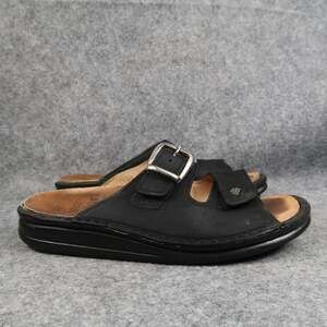 Finn Comfort Shoes Womens 36 Sandals Slip On Leather Hook N Loop Double Straps